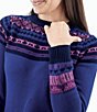 Color:Beacon Blue - Image 3 - Schaffer Nordic Organic Cotton Sweater