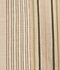 Color:Misty Rose - Image 4 - Selma Woven Gauze Stripe Print Split V-Notch Neck Short Sleeve Top