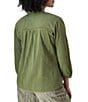 Aventura Simone Organic Cotton Blend 3/4 Sleeve Button Front Top - Image 3