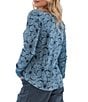 Aventura Sylvan Printed Long Sleeve Crew Neck Top - Image 5