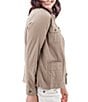 Aventura Temple Lightweight Utility Woven Button Front Jacket, Color:Cinder - Image 3