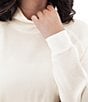Aventura Tiffi Thermal Knit Cowl Neck Pullover, Color:Egret - Image 4