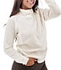 Aventura Tiffi Thermal Knit Cowl Neck Pullover, Color:Egret - Image 5
