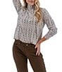 Aventura Vonda Single Jersey Knit Mock Neck Pullover Top - Image 1