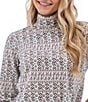 Aventura Vonda Single Jersey Knit Mock Neck Pullover Top - Image 3