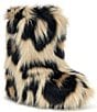 Azalea Wang Albert Leopard Print Faux Fur Platform Mid Calf Boots - Image 1