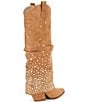 Azalea Wang Amiah Rhinestone Fold Over Western Boots - Image 2