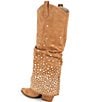 Azalea Wang Amiah Rhinestone Fold Over Western Boots - Image 3
