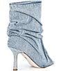 Azalea Wang Apex Denim Slouchy Peep Toe Booties - Image 2