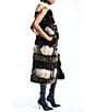 Azalea Wang Aspen Faux Fur Brown Multi Print Oversize Long Vest, Color:Brown - Image 3