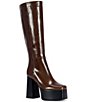 Azalea Wang Augustine Block Heel Platform Tall Boots - Image 1