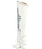 Color:White - Image 3 - Axelbeat Rhinestone Western Over-the-Knee Boots