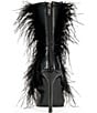Azalea Wang Banshee Faux Feather Decorative Button Dress Booties - Image 3