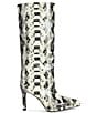 Azalea Wang Barely Snake Print Pointed Toe Tall Boots - Image 2
