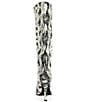 Azalea Wang Barely Snake Print Pointed Toe Tall Boots - Image 3