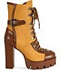 Azalea Wang Barrington Lace Up Block Heel Lug Platform Booties - Image 2