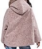 Azalea Wang Beckinsale Wool Blend Faux Fur Trim Relaxed Fit Zip Front Jacket - Image 2