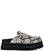 Azalea Wang Billie Snake Embossed Studded Platform Mules - Image 2