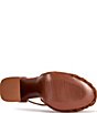 Azalea Wang Brenley Woven Platform Snake Print Block Heel Ankle Strap Pumps - Image 5