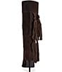 Azalea Wang Cabrera Suede Tassel Fringe Pointed Toe Tall Boots - Image 4