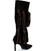 Azalea Wang Cabrera Suede Tassel Fringe Pointed Toe Tall Boots - Image 3