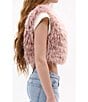 Azalea Wang Camille-Pink Faux Fur Open Front Crop Vest, Color:Pink - Image 3