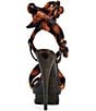 Azalea Wang Carmen Tiger Print Ankle Tie Bow Studded Platform Sandals - Image 3