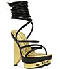 Azalea Wang Celinea Ankle Wrap Platform Sandals - Image 1