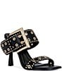 Azalea Wang Chambers Grommet Studded Oversized Buckle Dress Sandals - Image 1