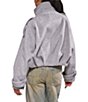 Azalea Wang Colleen Wool Blend Stand Collar Oversize Fit Zip Front Cropped Bomber Jacket - Image 4