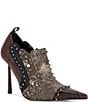 Azalea Wang Dariah Mixed Media Stud Embellished Ankle Shooties - Image 1