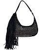 Azalea Wang Deanna Studded Side Fringe Shoulder Bag - Image 1