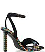 Color:Black - Image 3 - Discoball Multi-Color Rhinestone Dress Sandals