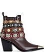 Azalea Wang Dusan Cocho Straps Pointed Cap Toe Western Booties - Image 2