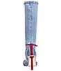 Azalea Wang Emra Denim Buckle Straps Pointed Toe Tall Boots - Image 3