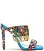 Color:Multi - Image 2 - Envie Rhinestone Swag Chain Dress Slides