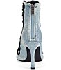 Azalea Wang Gentry Denim Frogging Knot Front Peep Toe Ankle Booties - Image 3