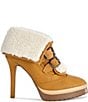 Azalea Wang Gust Faux Shearling Fold Over Cuff Platform Ankle Booties - Image 2