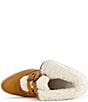 Azalea Wang Gust Faux Shearling Fold Over Cuff Platform Ankle Booties - Image 4
