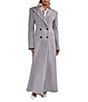 Azalea Wang Haloir-Grey Notch Collar Long Button Front Trench Coat - Image 1