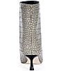 Azalea Wang Hayek Croco Embossed Pointed Toe Kitten Heel Booties - Image 3