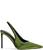 Azalea Wang Helaina Velvet Pointed Toe Slingback Pumps - Image 2