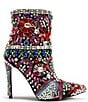 Color:Silver - Image 2 - Holly Art Deco Crystal Dress Booties