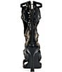 Azalea Wang Indrani Snake Print Square Toe Gladiator Sandals - Image 3