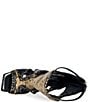 Azalea Wang Indrani Snake Print Square Toe Gladiator Sandals - Image 4