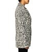 Azalea Wang Isa Sequin Tailored Collar Long Sleeve Button Front Blazer, Color:Silver - Image 3
