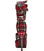 Azalea Wang Jemisha Plaid Wraparound Ankle Tie Platform Sandals - Image 3