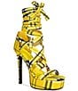 Azalea Wang Jemisha Plaid Wraparound Ankle Tie Platform Sandals - Image 6