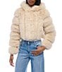 Azalea Wang Jolene Faux Fur Hooded Filled Jacket, Color:Beige - Image 2
