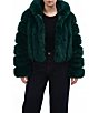 Azalea Wang Jolene Faux Fur Hooded Neck Long Sleeve Bomber Jacket - Image 1